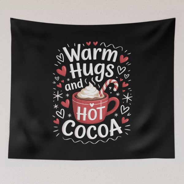 Item preview, Warm Hugs And Hot Cocoa Chocolate Winter Holiday Seasonal designed and sold by HaileyRobel.