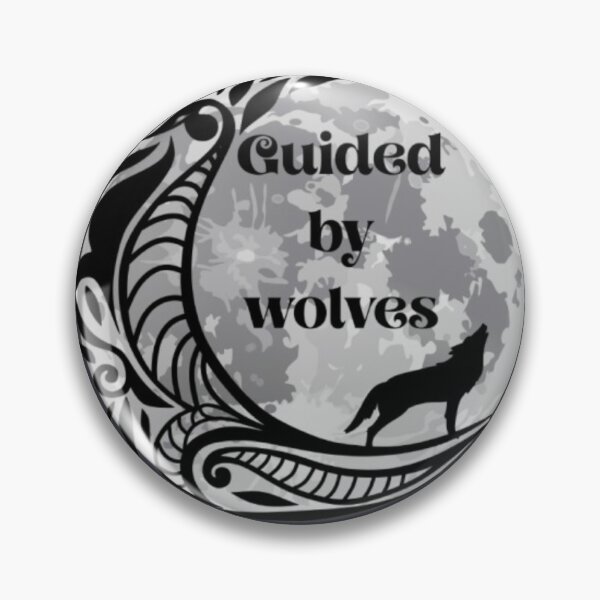 Item preview, Guided by Wolves – Lunar Wolf Spirit Design designed and sold by CreativeDazzleStudio.