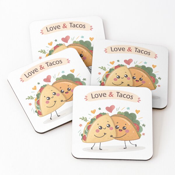 Item preview, All I Need Is Love and Tacos Cute Kawaii Food Cartoon Design designed and sold by VividOrganica.