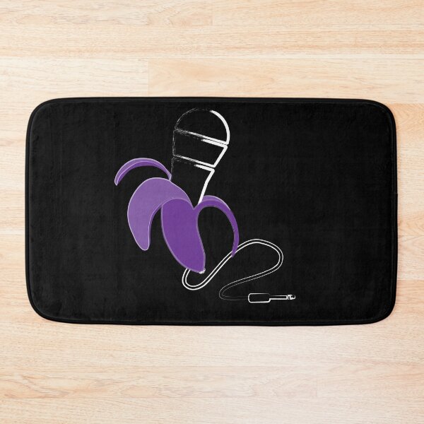 Item preview, Purple Banana with Microphone – Quirky Artistic Statement Design designed and sold by simpledarkwavewisdom.