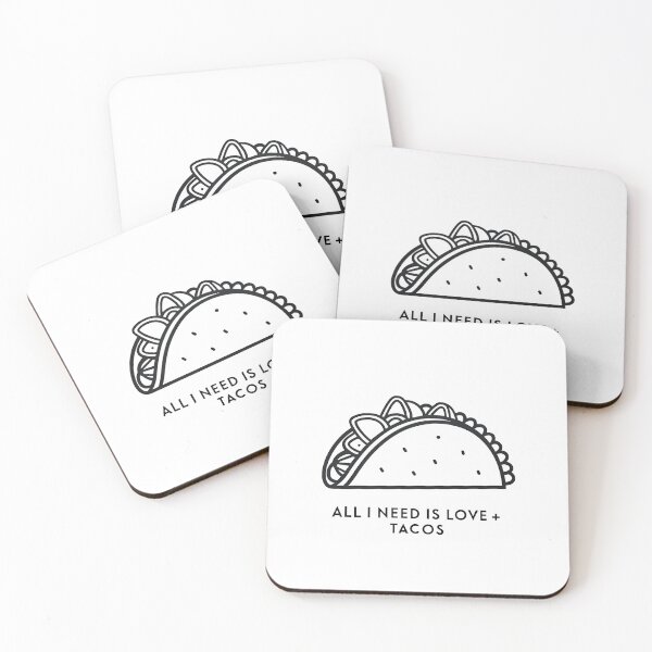 Item preview, All I Need Is Love and Tacos Retro Vintage Typography Design designed and sold by VividOrganica.