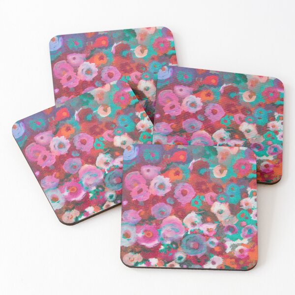 Item preview, Abstract colorful flowers designed and sold by TessAndre.