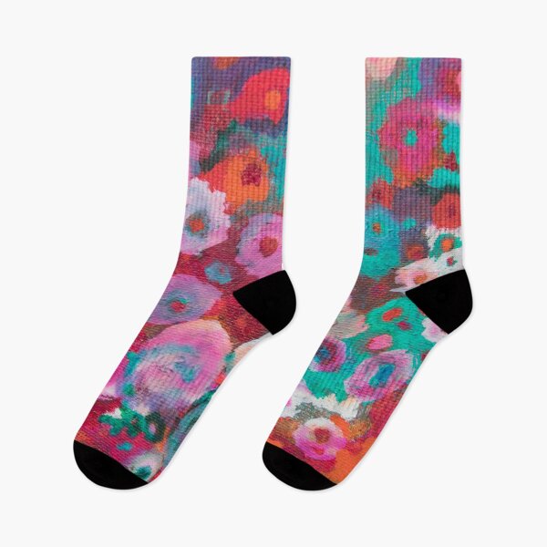 Item preview, Abstract colorful flowers designed and sold by TessAndre.