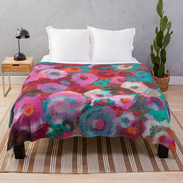 Item preview, Abstract colorful flowers designed and sold by TessAndre.