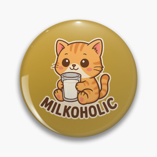 Item preview, Milkoholic – Cute Kitten & Milk Funny T-Shirt Design designed and sold by getpressedshirt.