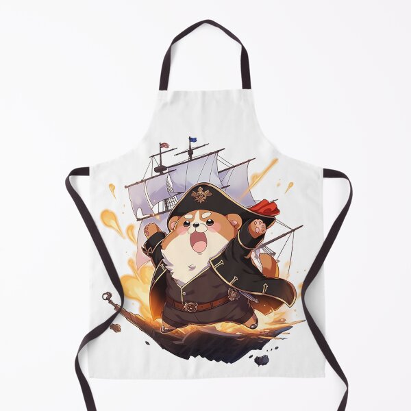 Artikelvorschau, Piratenhamster: Der wilde Freibeuter mit schwarzem Fell und Piratenhut entworfen und verkauft von PaintbrushPlace.