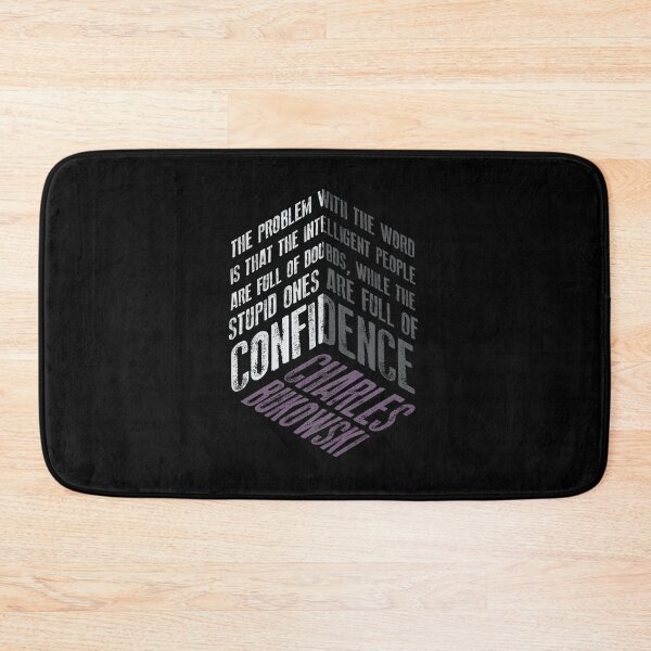 Item preview, Charles Bukowski Quote Isometric Design designed and sold by simpledarkwavewisdom.