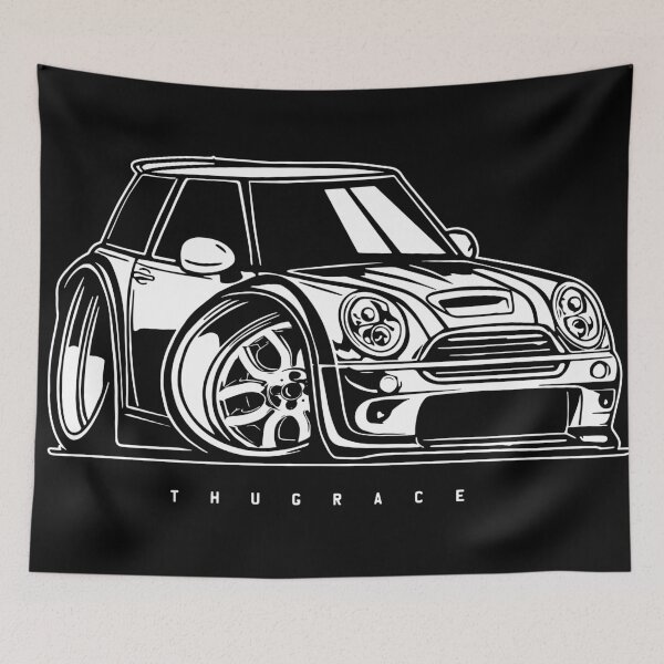 Item preview, Mini Cooper F56 S Caricature designed and sold by ArtistikAvenue.