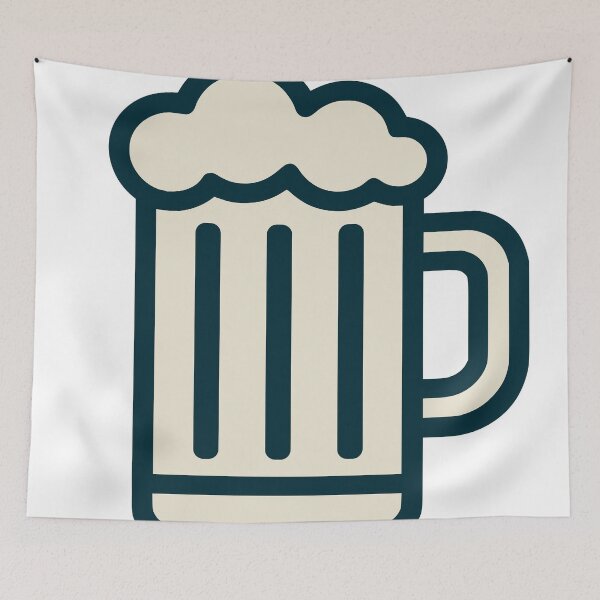 Item preview, Beer Mug – Retro Minimalist Drink Design designed and sold by matybrak.