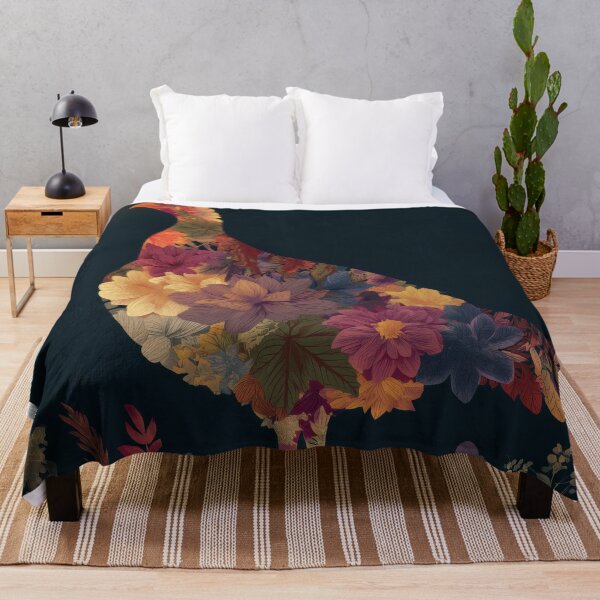 Item preview, Floral Turkey Silhouette – Autumn Nocturne designed and sold by BennyPuppy.