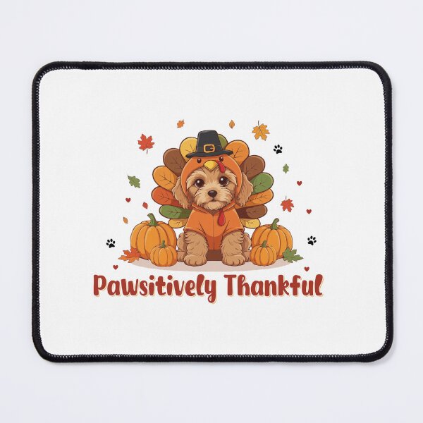 Item preview, Pawsitively Thankful Cockapoo Thanksgiving Cute Fall designed and sold by The Real Life Symphony.