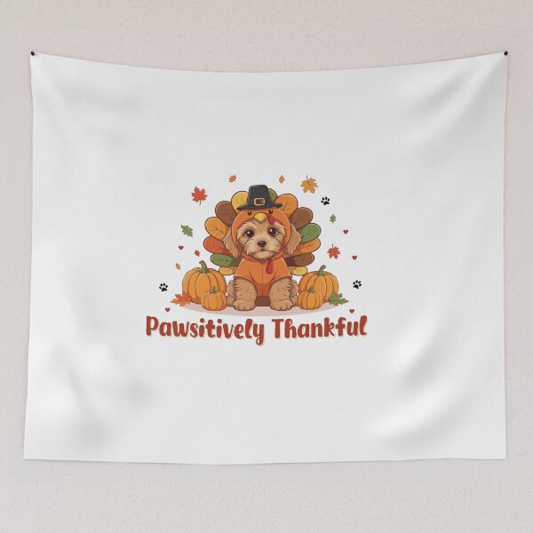 Item preview, Pawsitively Thankful Cockapoo Thanksgiving Cute Fall designed and sold by The Real Life Symphony.