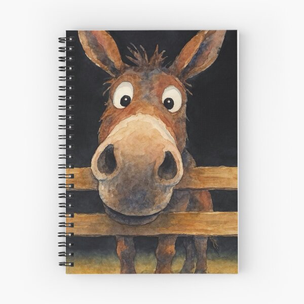 Item preview, Cute Donkey ‘ JuST LooKiNG ' BY SHiRLeY MacARTHuR designed and sold by Shirley MacArthur Art.