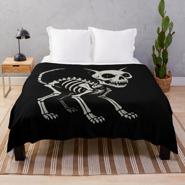 Item preview, Spooky Skeleton Cat designed and sold by Prints-by-Olaf.