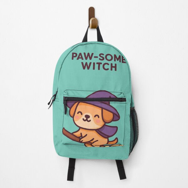 Item preview, Paw-some Witch – Cute Halloween Dog Flying on Broomstick Design designed and sold by Dezpro.