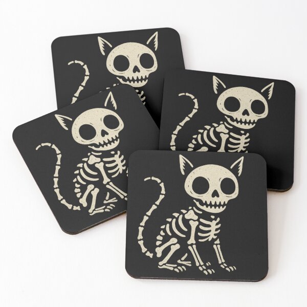 Item preview, Spooky Skeleton Cat designed and sold by Prints-by-Olaf.