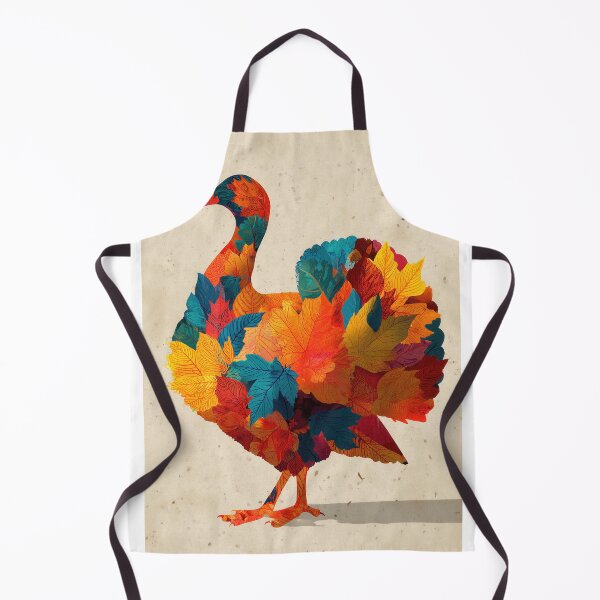 Item preview, Autumn Leaf Turkey – Bold Botanical Collage designed and sold by BennyPuppy.