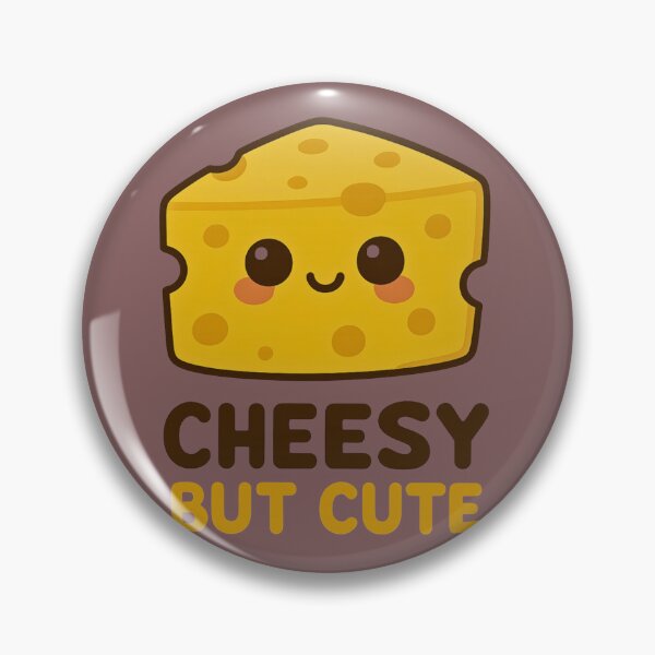 Item preview, Cheesy but Cute – Funny Kawaii Cheese Cartoon Design designed and sold by Dezpro.