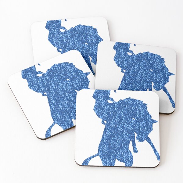 Item preview, Blue Rhinestone  Cowboy On Horse designed and sold by TheIconSmith.