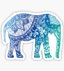 Blue Elephant Sticker