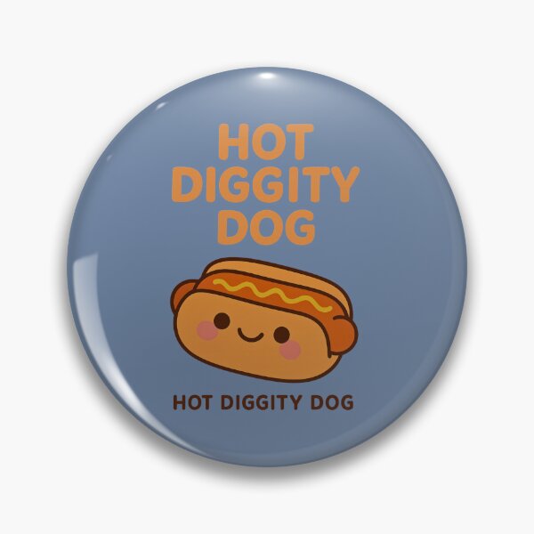 Item preview, Hot Diggity Dog – Cute Kawaii Hotdog Cartoon Design designed and sold by Dezpro.