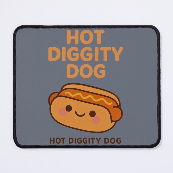 Item preview, Hot Diggity Dog – Cute Kawaii Hotdog Cartoon Design designed and sold by Dezpro.