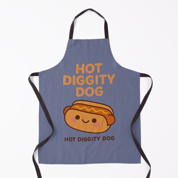 Item preview, Hot Diggity Dog – Cute Kawaii Hotdog Cartoon Design designed and sold by Dezpro.