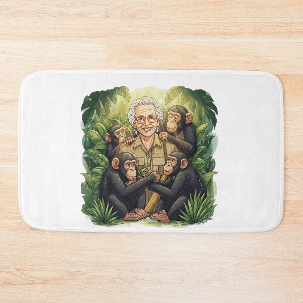Item preview, Colorful Jungle Chimps Inspired by Jane Goodall designed and sold by ArteeInnovation.