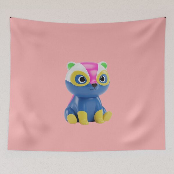 Item preview, Super Cute Honey Badger Toy: Vibrant Pop Art Mascot 3D Render Colorful Cartoon Ratel Design for Kids & Gaming designed and sold by bvdesignart.