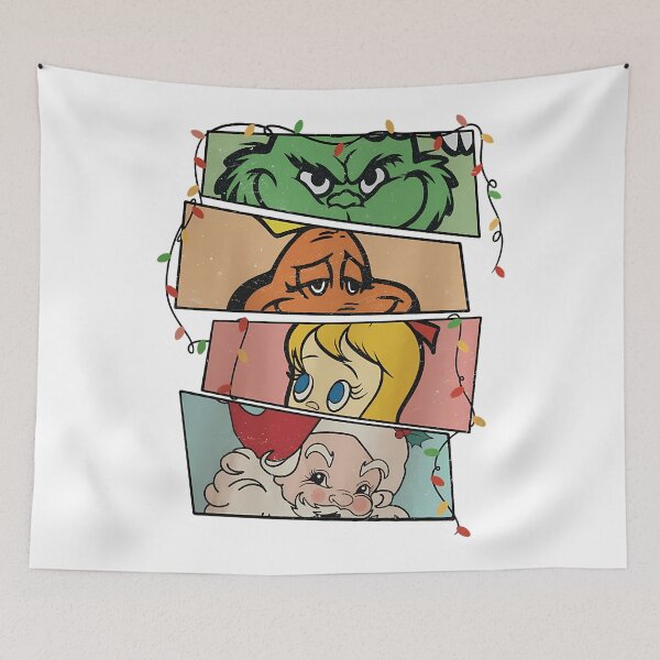 Item preview, Retro Cartoon Mischief Green Christmas designed and sold by ExcitingWright.