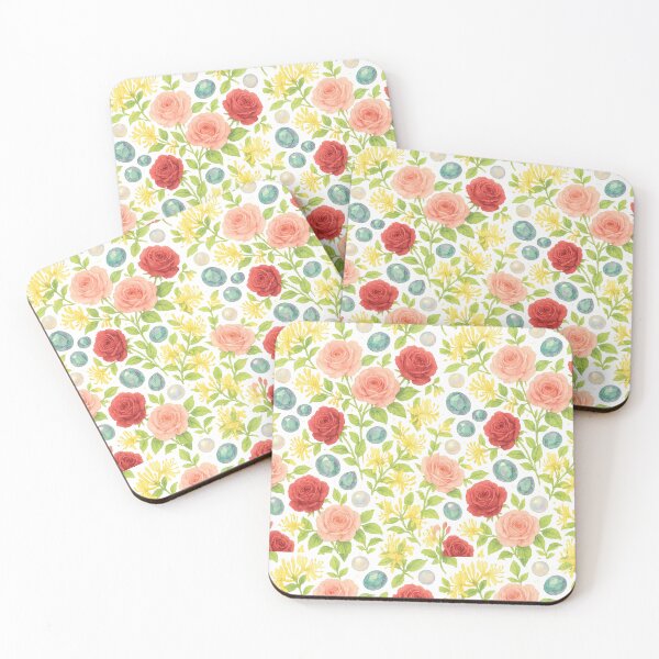 Item preview, Seamless June Floral & Gemstone Design designed and sold by BrushAndBreathe.