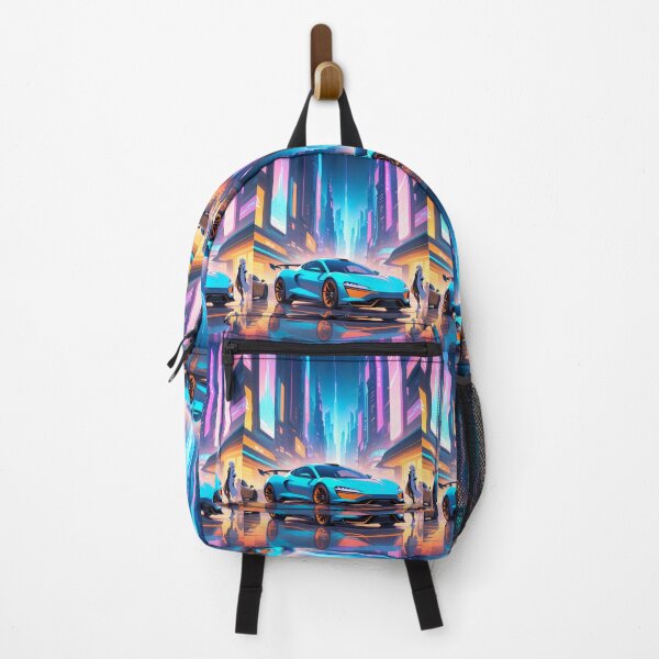 Item preview, Car Anime Vibes Futuristic Vibrant Scenes Dynamic Elements designed and sold by ART ATTACK ZONE.