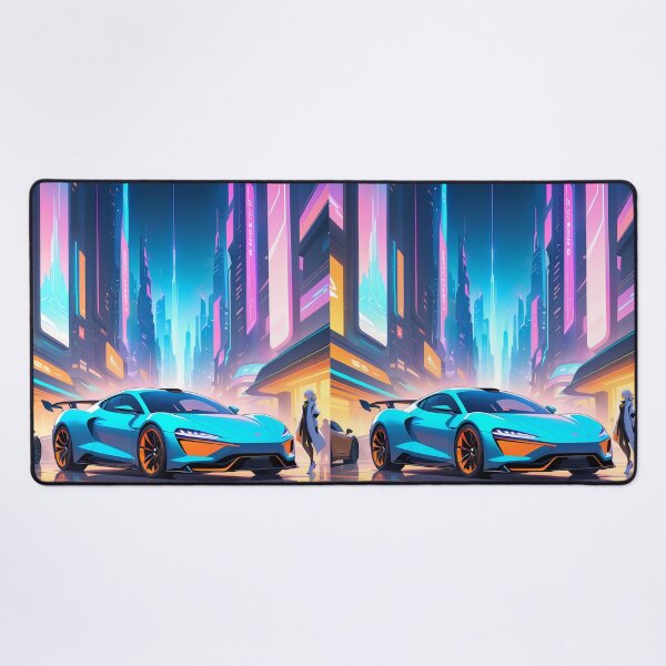 Item preview, Car Anime Vibes Futuristic Vibrant Scenes Dynamic Elements designed and sold by ART ATTACK ZONE.