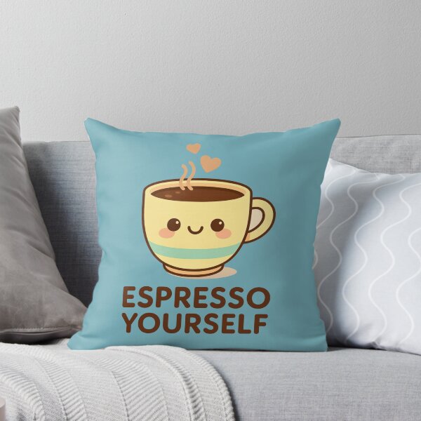 Item preview, Espresso Yourself – Cute Kawaii Coffee Cup Cartoon Design designed and sold by Dezpro.