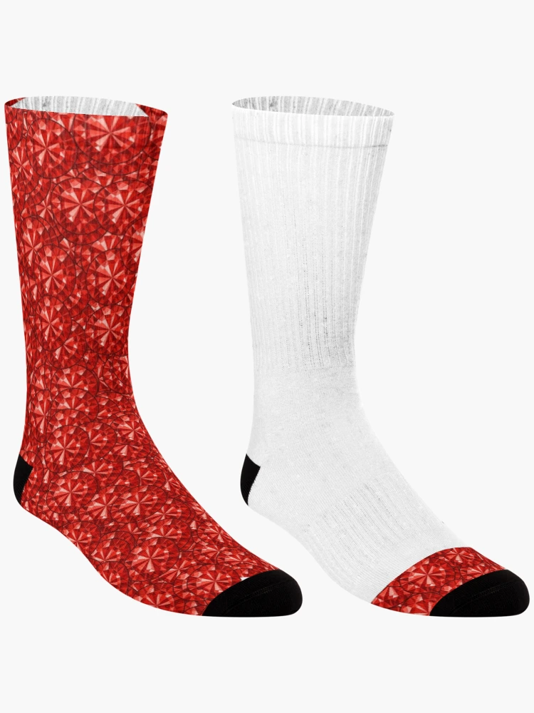 Thumbnail 3 of 5, Socks, Red Rhinestone Cowboy Boot Color designed and sold by TheIconSmith.