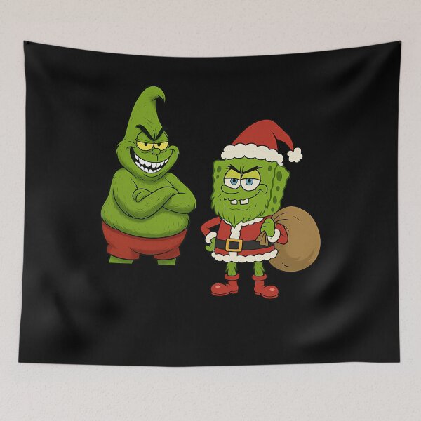 Item preview, Christmas Green Cartoon Mischief Retro designed and sold by ExcitingWright.