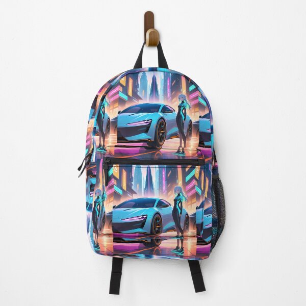 Item preview, Girl Anime Vibes Futuristic Vibrant Scenes Dynamic Elements designed and sold by ART ATTACK ZONE.