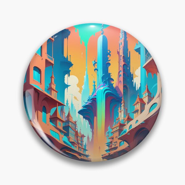 Item preview, Surreal Anime Vibes Futuristic Vibrant Scenes Dynamic Elements designed and sold by ART ATTACK ZONE.