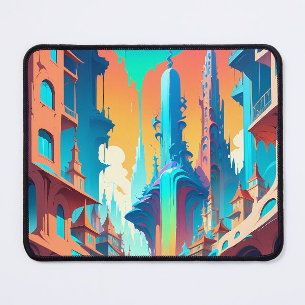 Item preview, Surreal Anime Vibes Futuristic Vibrant Scenes Dynamic Elements designed and sold by ART ATTACK ZONE.