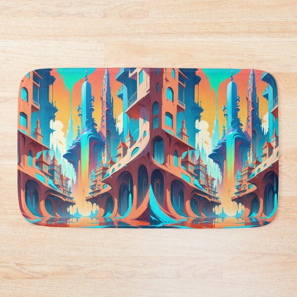 Item preview, Surreal Anime Vibes Futuristic Vibrant Scenes Dynamic Elements designed and sold by ART ATTACK ZONE.