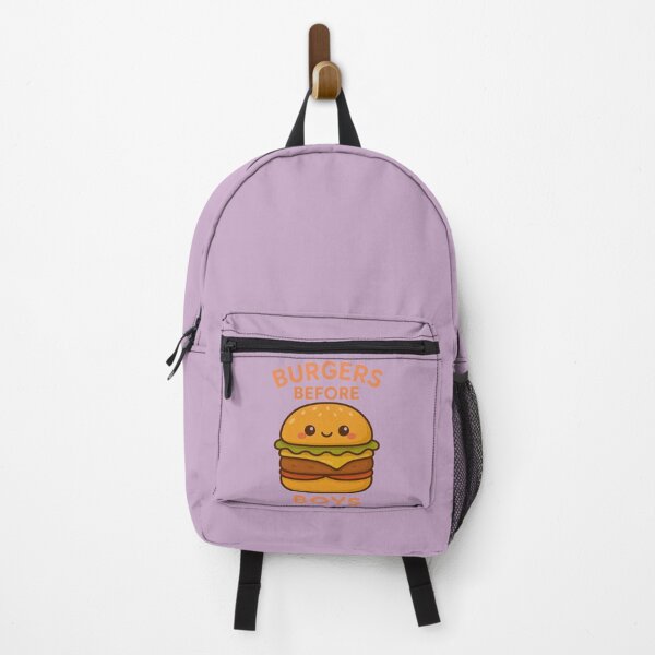 Item preview, Burgers Before Boys – Funny Kawaii Burger Cartoon Design designed and sold by Dezpro.