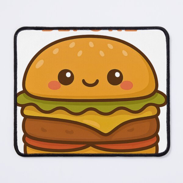 Item preview, Burgers Before Boys – Funny Kawaii Burger Cartoon Design designed and sold by Dezpro.