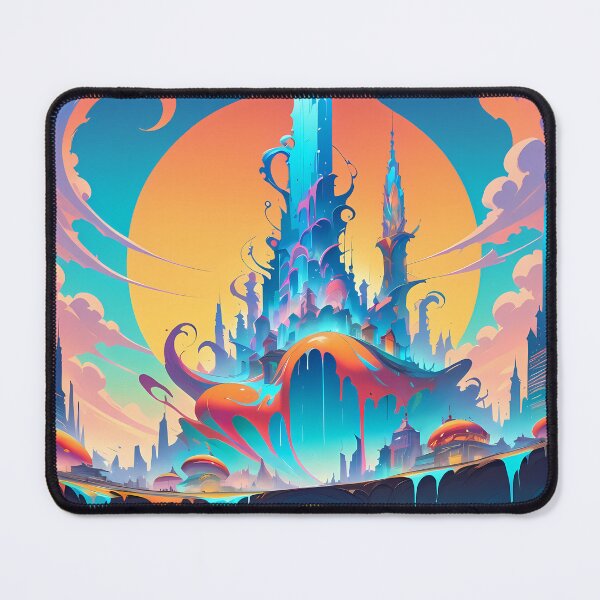 Item preview, Abstract Anime Vibes Futuristic Vibrant Scenes Dynamic Elements designed and sold by ART ATTACK ZONE.