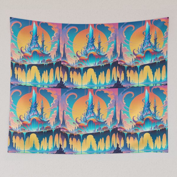 Item preview, Abstract Anime Vibes Futuristic Vibrant Scenes Dynamic Elements designed and sold by ART ATTACK ZONE.