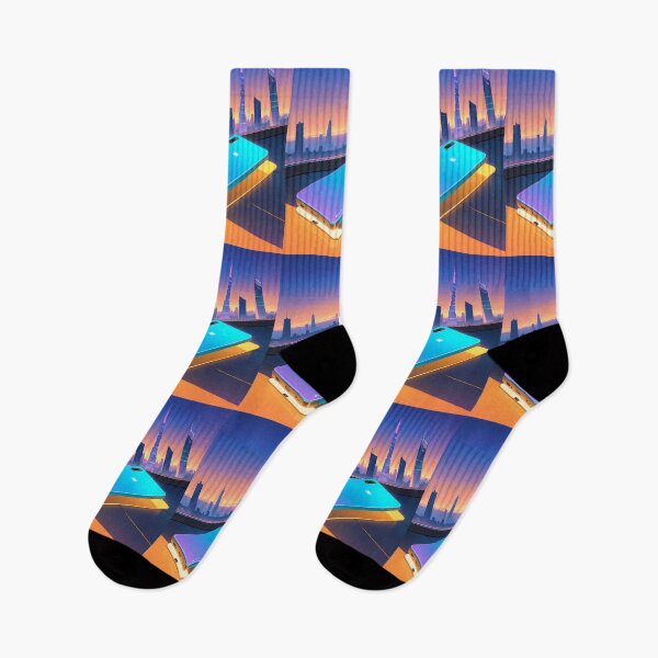 Item preview, Landscape Anime Vibes Futuristic Vibrant Scenes Dynamic Elements designed and sold by ART ATTACK ZONE.