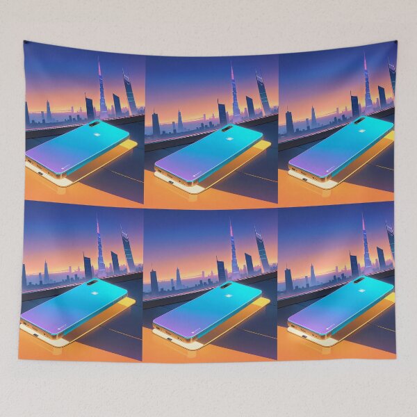 Item preview, Landscape Anime Vibes Futuristic Vibrant Scenes Dynamic Elements designed and sold by ART ATTACK ZONE.