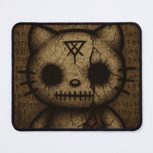 Item preview, Hello kitty with black eyes and runes designed and sold by art-emissa.