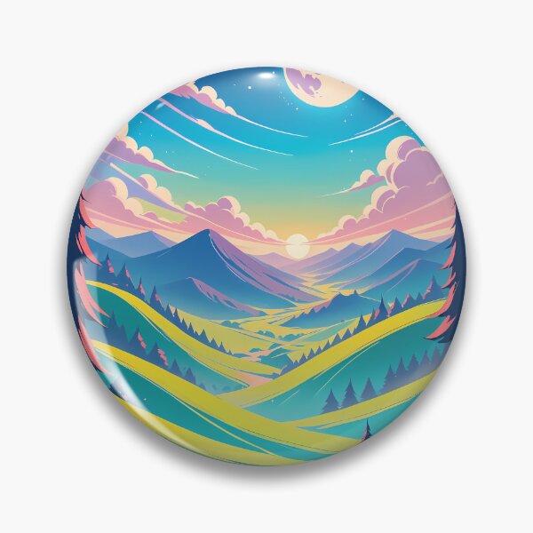 Item preview, Nature Anime Vibes Futuristic Vibrant Scenes Dynamic Elements designed and sold by ART ATTACK ZONE.
