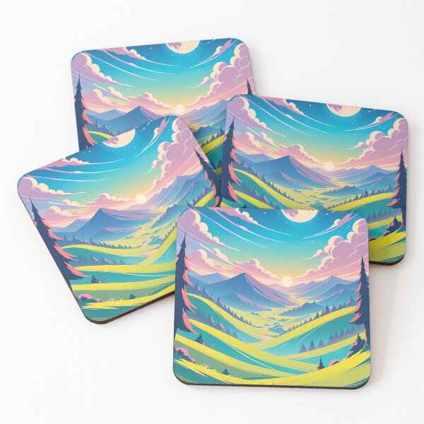 Item preview, Nature Anime Vibes Futuristic Vibrant Scenes Dynamic Elements designed and sold by ART ATTACK ZONE.