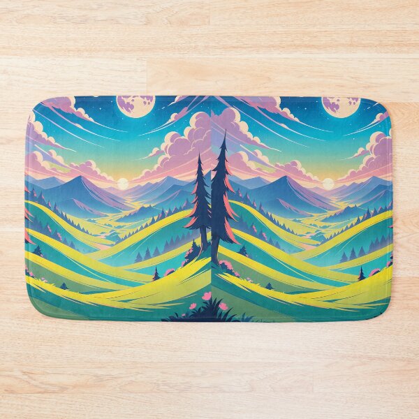 Item preview, Nature Anime Vibes Futuristic Vibrant Scenes Dynamic Elements designed and sold by ART ATTACK ZONE.